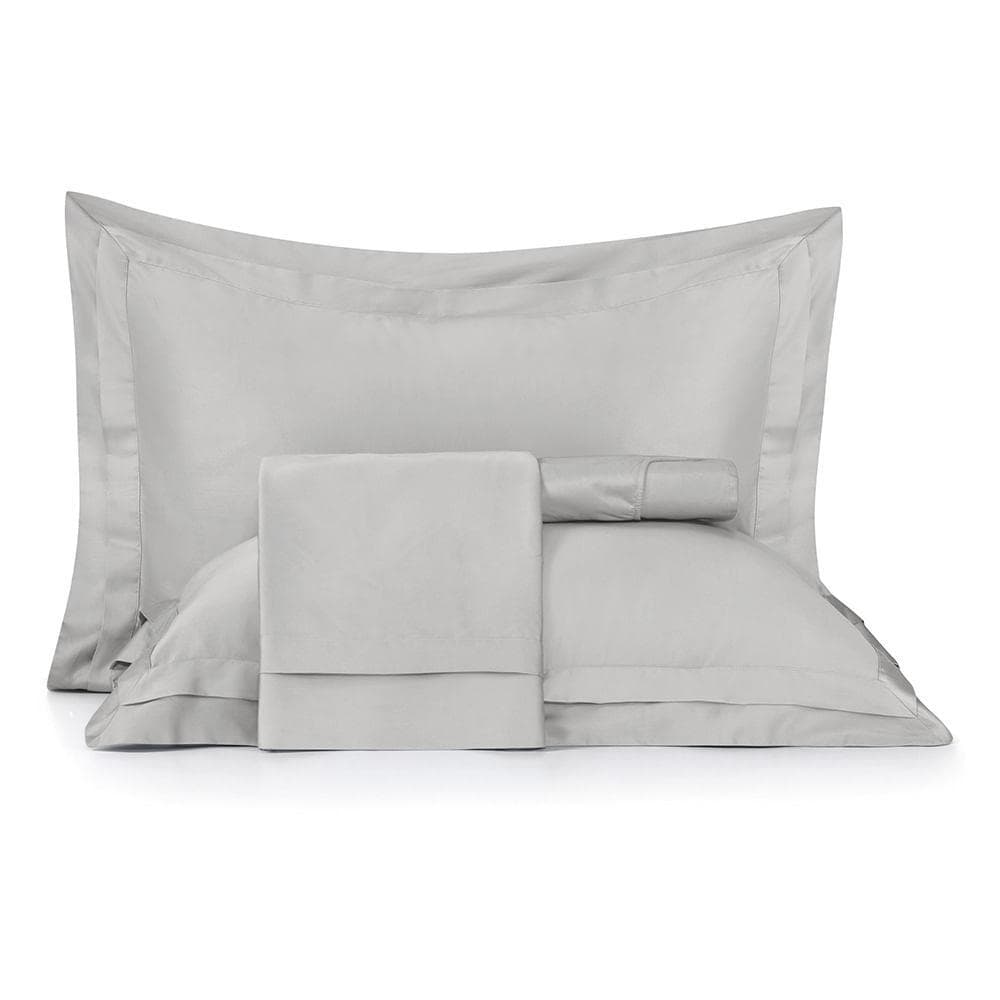 Jogo de Cama Queen Altenburg Cetim 300 Fios Allure Cinza