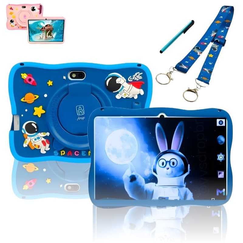 Tablet M58PRO 6Gb RAM + 128GB Astronauta Kids Infantil Blue & Pink