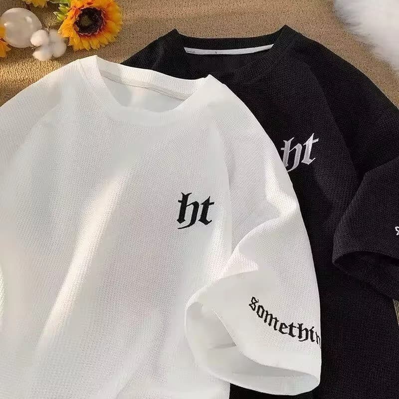 Camisa HT Premium Unissex manga curta verão moda Camiseta 100% Algodão