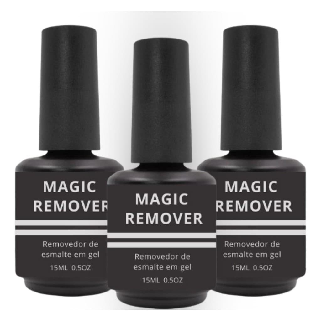 Kit 3 Magic Remover Removedor Em Gel Unha Nails Designer