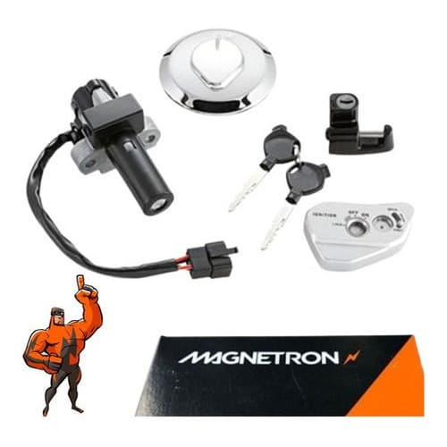 Kit Trava Chave Ignição Miolo Honda Nxr150 Bros ES/ESD/KS 2011 até 2015 Original Magnetron