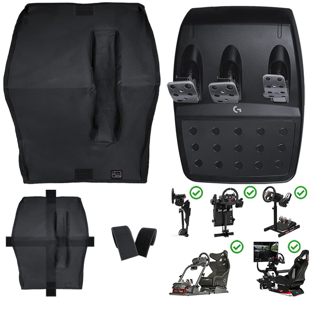 Capa Protetora Qualicapas Compatível com Pedais G25 G27 G29 G920 G923 Simulador Gamer Logitech