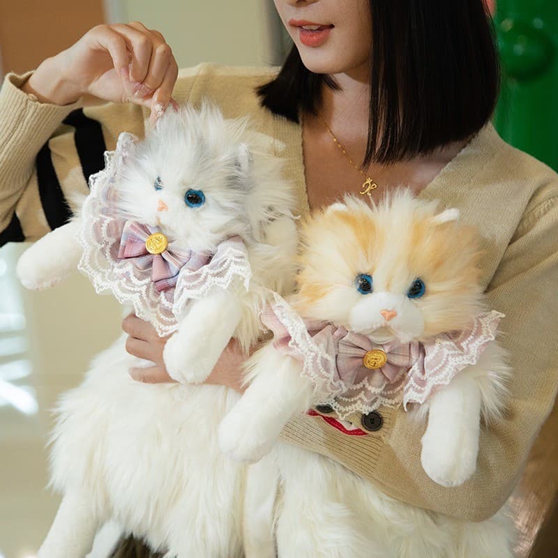 Mochila de Designer de Gato Realista e Fofo JAMXUN para Mulheres, Bolsa de Moda de Mascote Kawaii, Mochila Escolar Fem