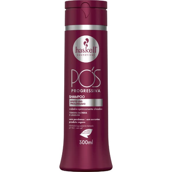 Condicionador Pós-Progressiva 300ml Haskell | Alinhamento, Brilho e Efeito Prolongado da Escova