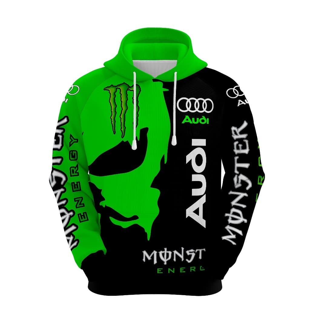 Blusa Masculina Moletom Audi Moto Skull