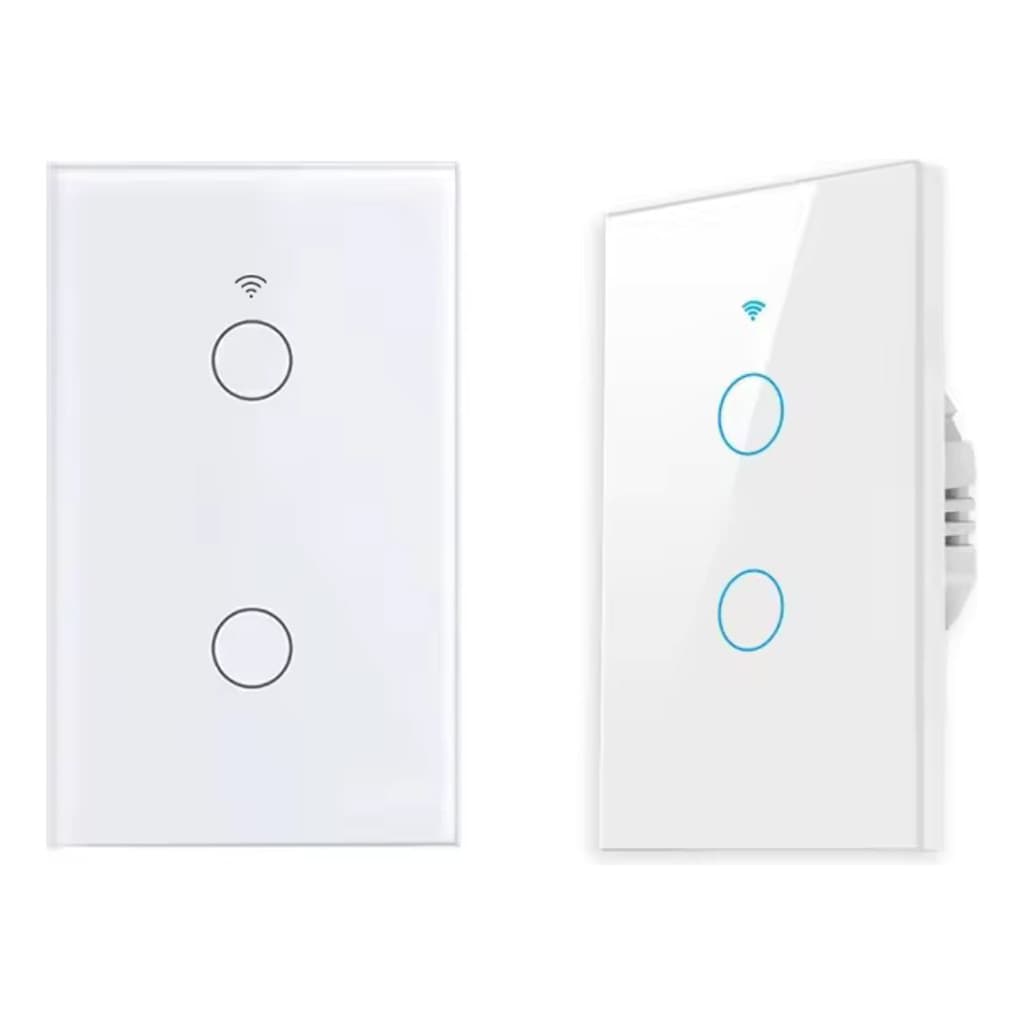 Interruptor Inteligente Wifi Touch 2 Canais Para Automação Casa Inteligente