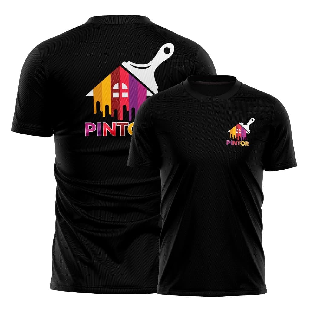 viniele apresenta camiseta 100% algodão CAMISETA  Camiseta Pintor Profissional Uniforme Trabalho Confortável Mas