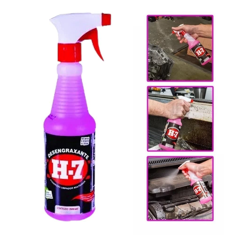 H-7 Spray Desengraxante Multiuso Limpeza pesada 500ml