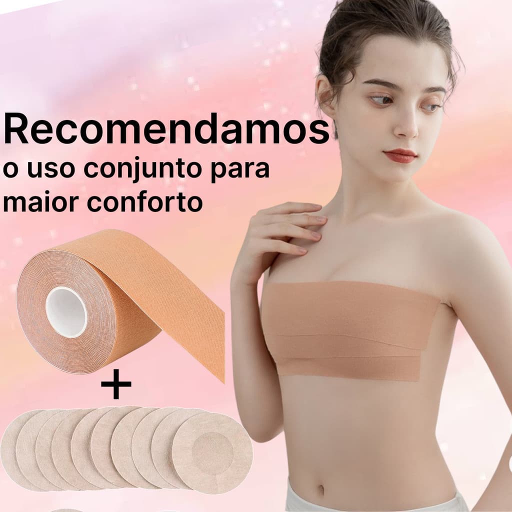 Kit Sutiã Rolo adesivo e unidades Protetor Adesivo Mamilo Bico Aureola Tapa Seios