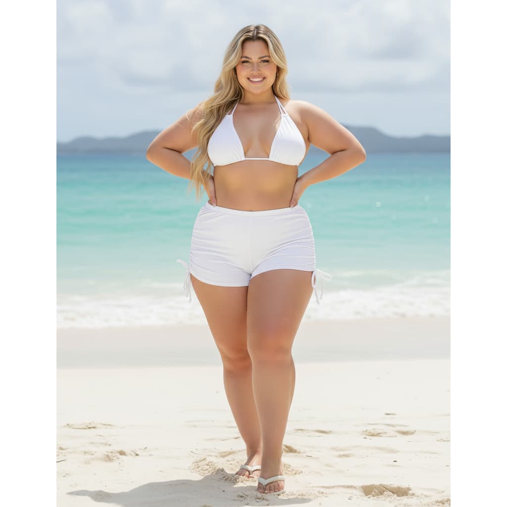 Kit Biquíni + Saída De Praia  Conforto Estilo Plus Size