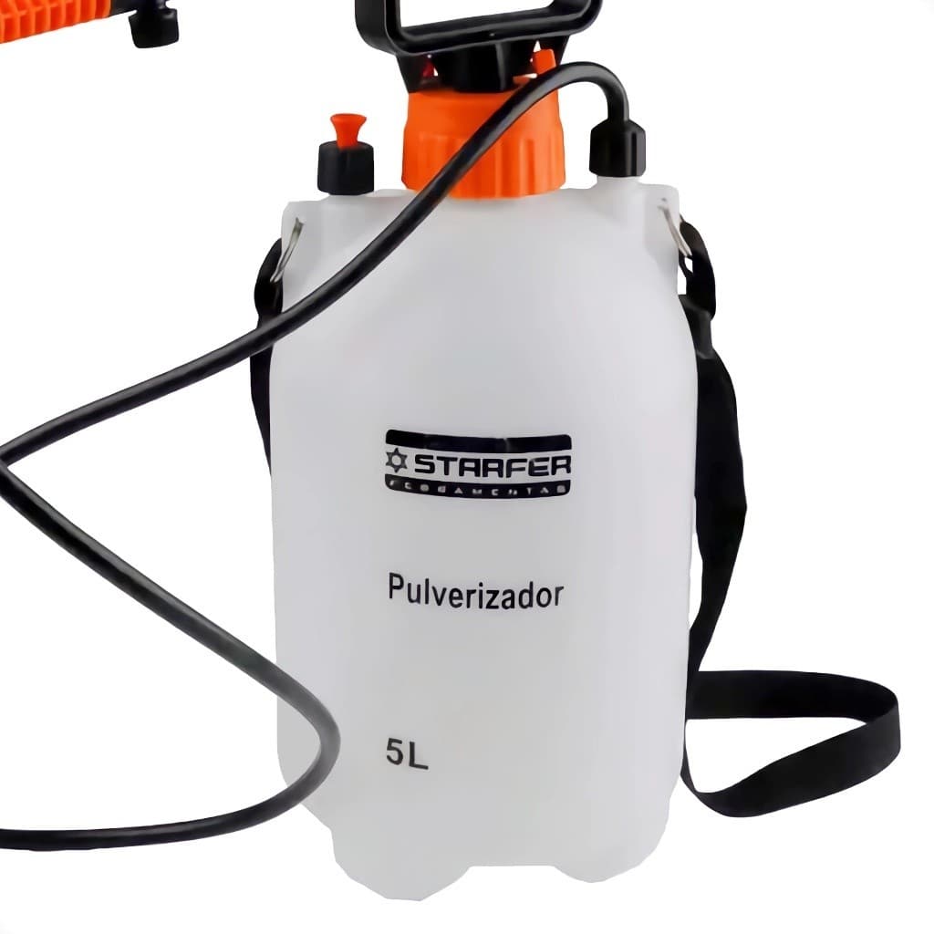 Pulverizador 5 Litros Bomba Manual Lateral Starfer Alta Qualidade Ótima Aplicação Imperdível