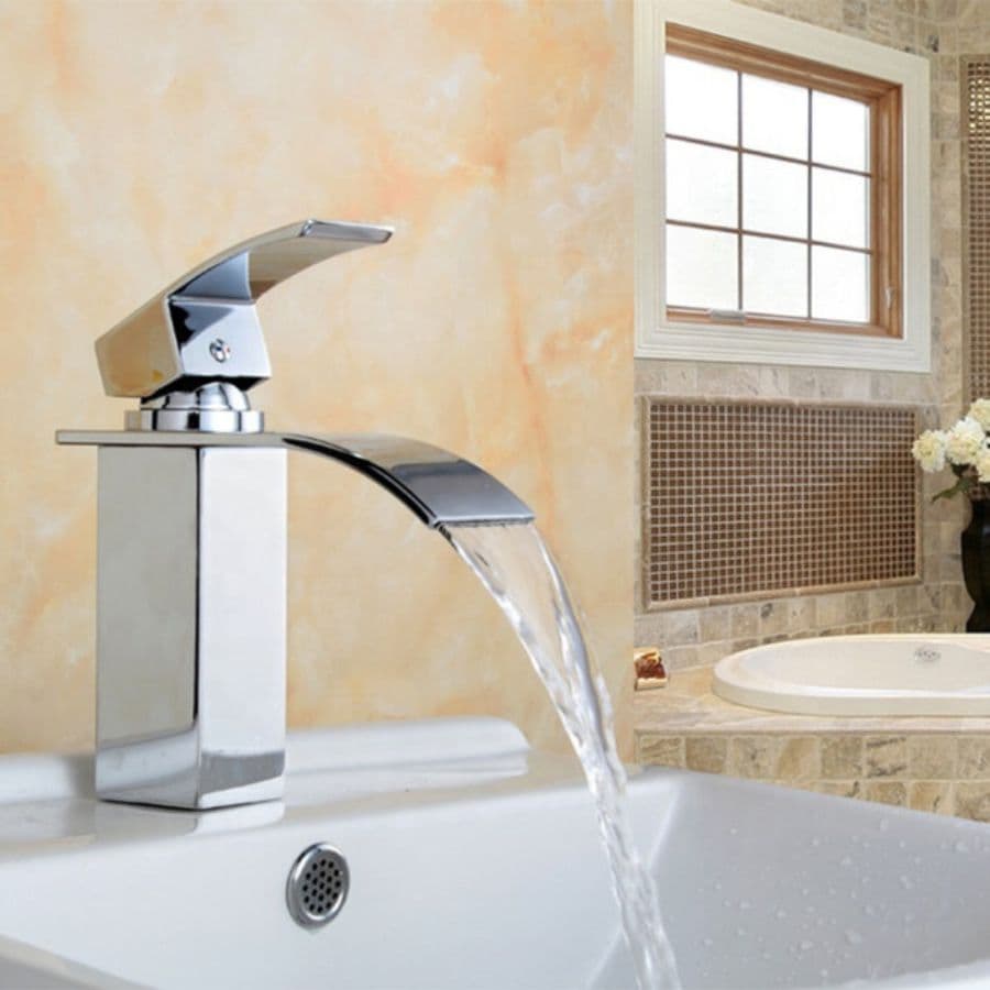 Torneira Cascata Para Banheiro Misturador Cascata Monocomando Alta Qualidade Metal Luxo