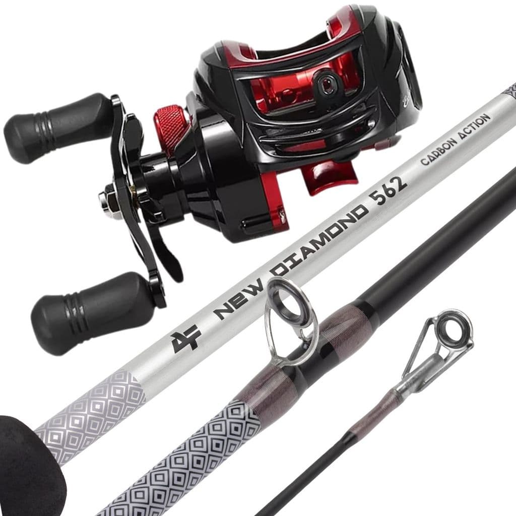 Carretilha 19 Rolamentos Drag 8kg Vara P/ Carretilha
