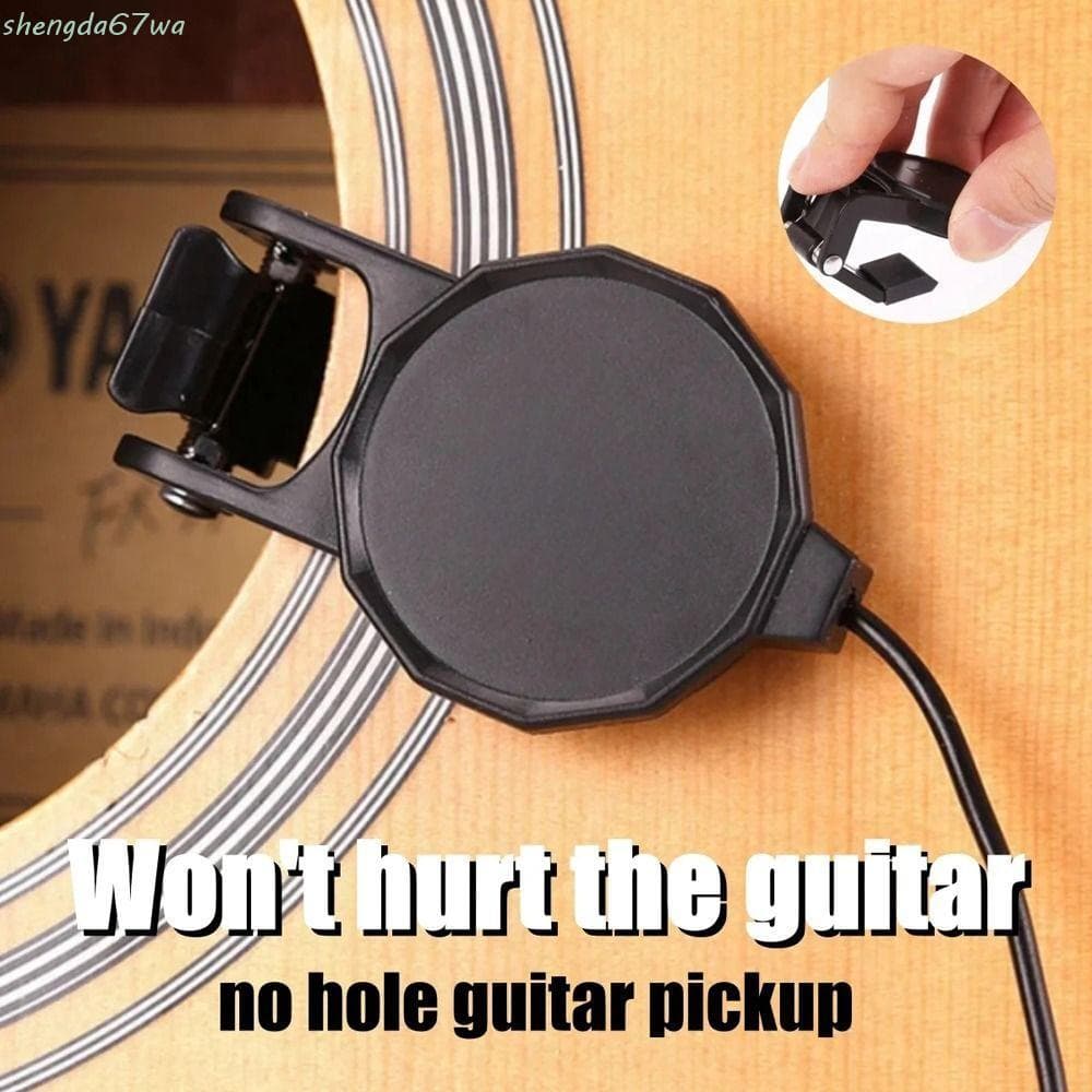 SHENGDA Captador De Guitarra , Pré-Amplificador Piezo Áudio Jack Transdutor 6.5 Plug 2.5M Cabo Afinador