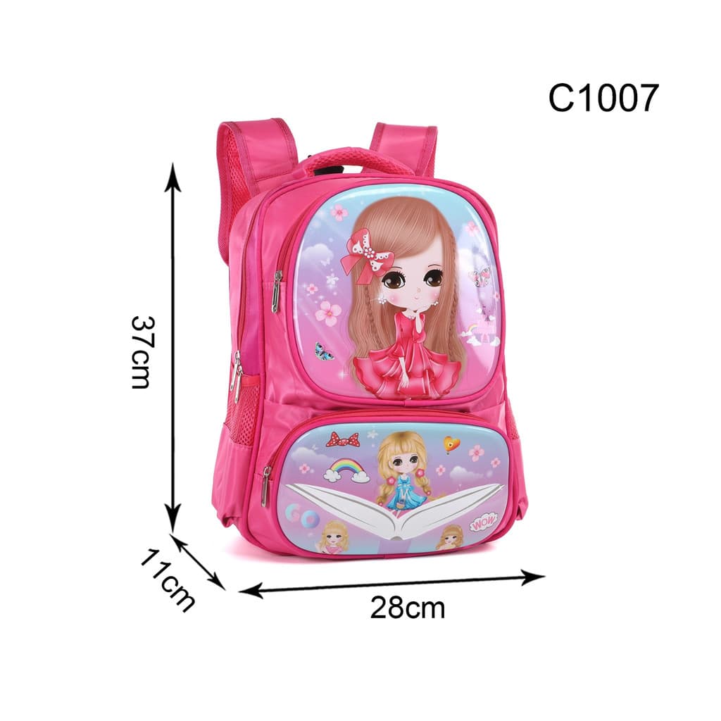 Mochila escolar para crianças/mochila escolar para estudantes com design de desenho  em 3D de 14/16 polegadas Bosco