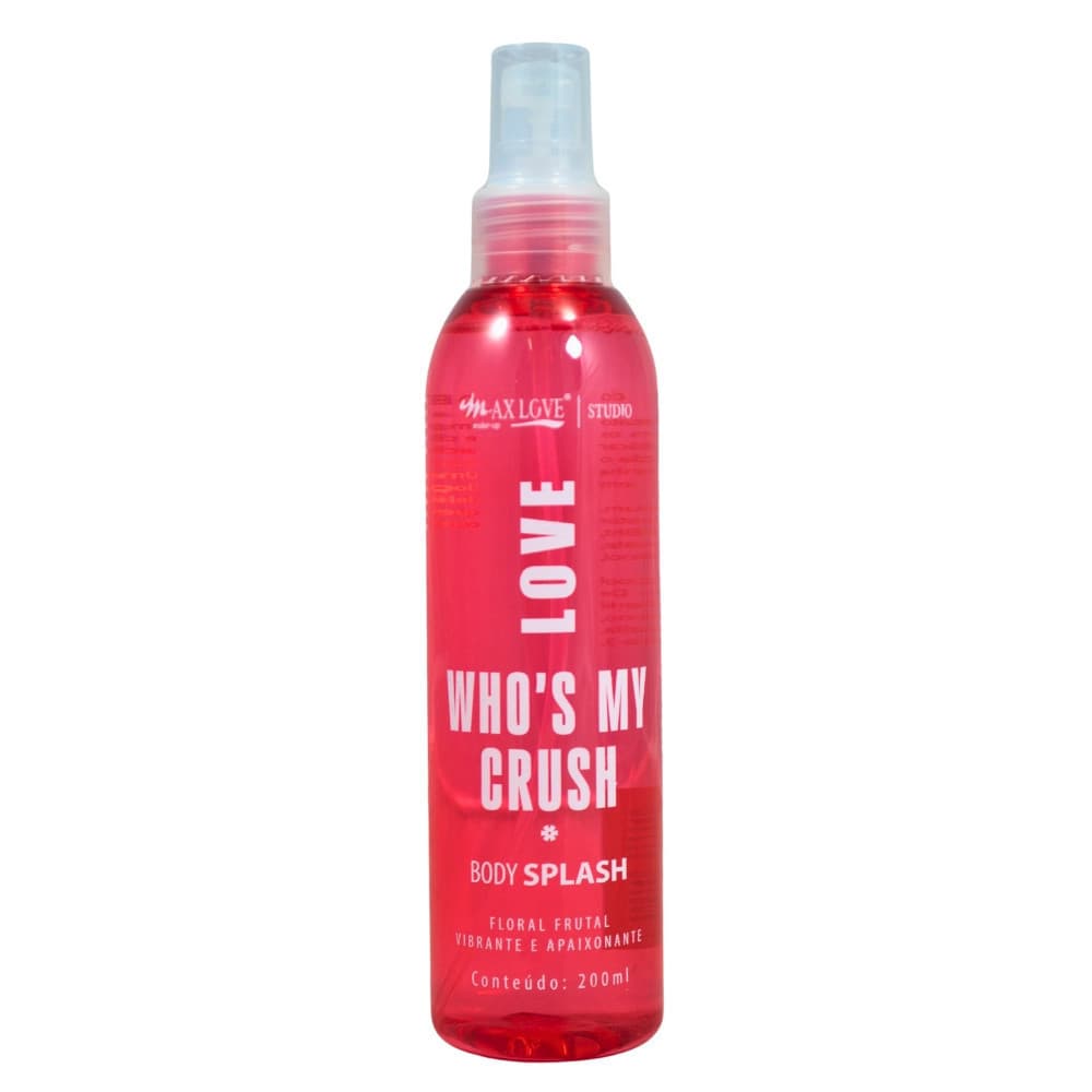 Body Splash Desodorante Corporal Who's My Crush 200ml – Fragrância Doce e Refrescante | Max Love