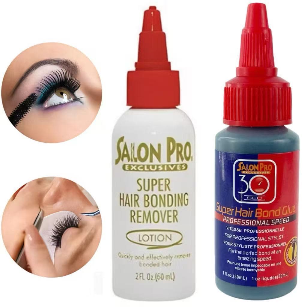 Loção Removedora 60ml, Salon Pro Para Cílios Kit Cola 30 Sec 30ml