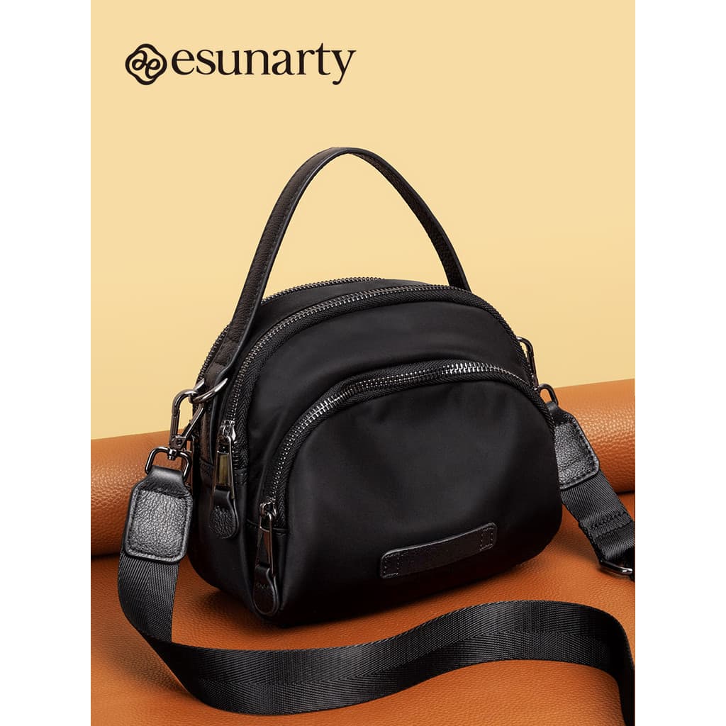Bolsa mensageiro feminina 2026 novo estilo elegante All-Match Oxford pano pequeno saco leve Casual bolsa de ombro