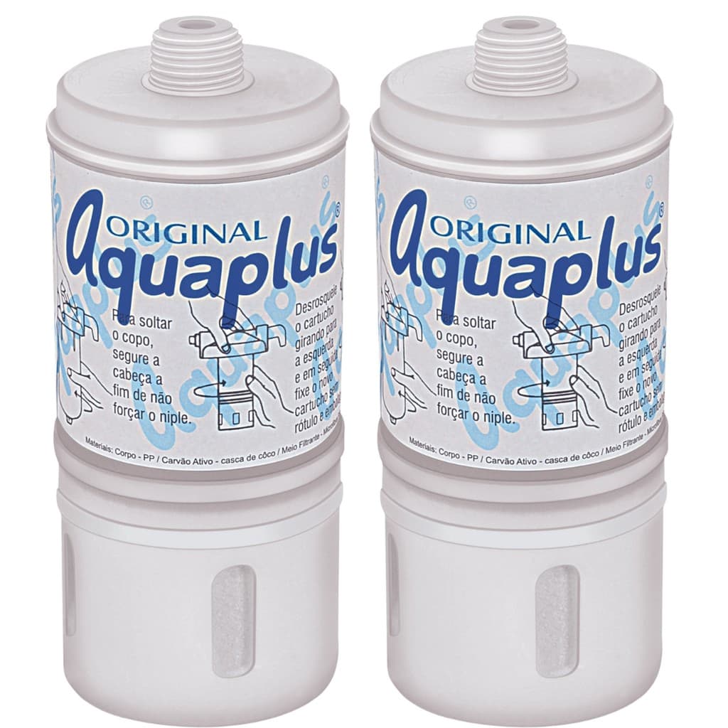 Kit C/ 2 Elemento Filtrante Aquaplus 200 Cart