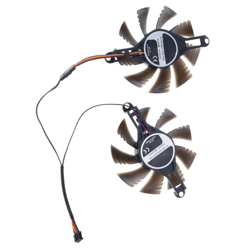 BO 80mm 4Pin Placa De Vídeo Ventilador Gráfica Refrigeração Radiadores Fácil Instalação Substituição Para RX580 2048