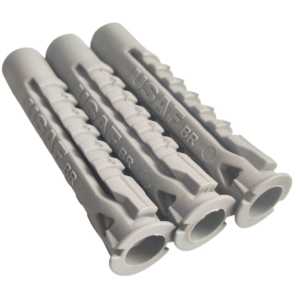 Bucha Universal 6mm Nylon Com Aba Parede Bloco 1000 Peças
