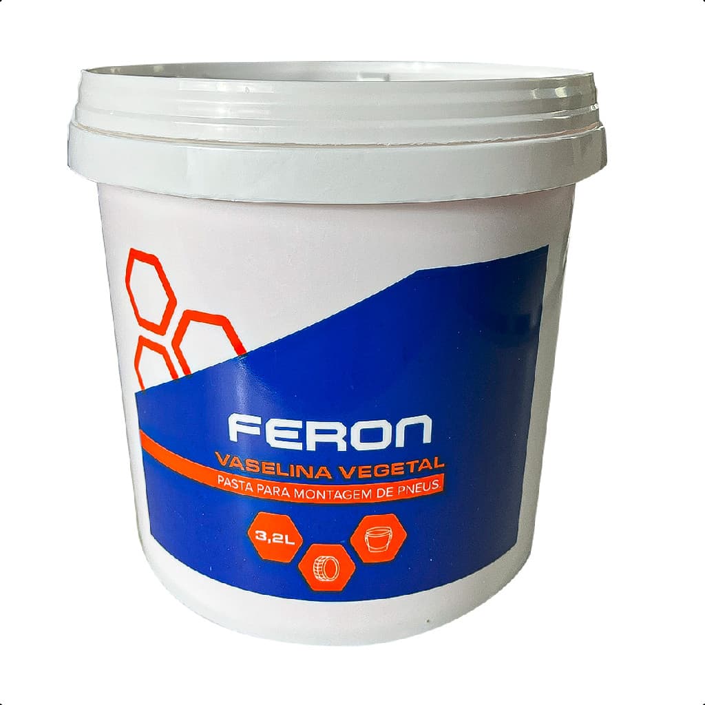 Vaselina Vegetal Pasta Montagem Pneu 3,2L Balde Alta Lubrificação para Borracharias e Oficinas Automotivas Feron FB001
