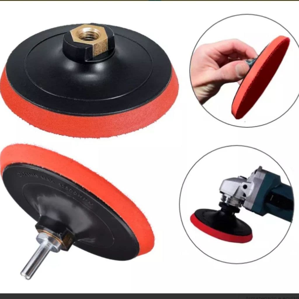 SUPORTE DE BOINA VELCRO PARA DISCOS LIXA 125MM LIXADEIRA