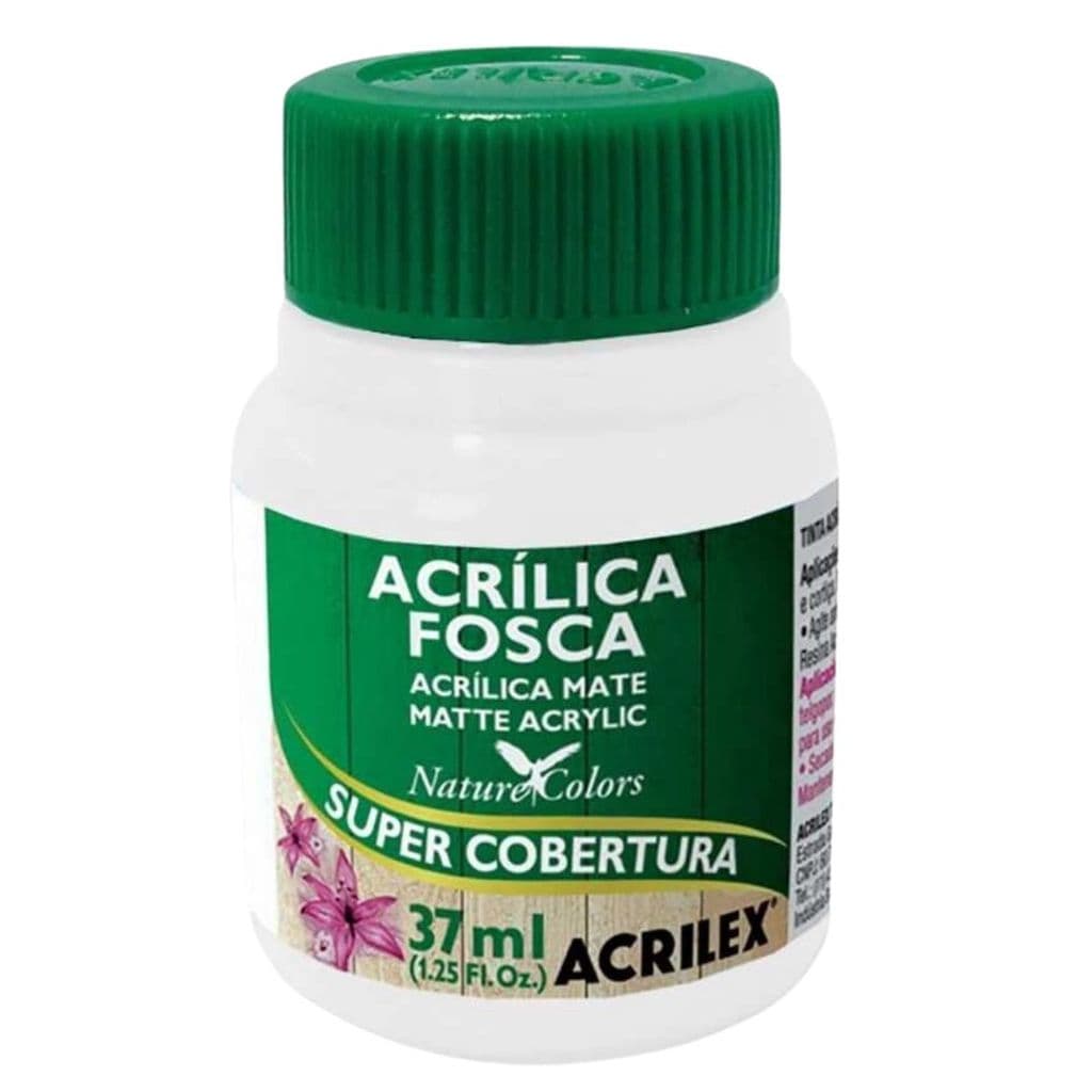 Tinta Acrilica Fosca Acrilex 37ml 519-branco