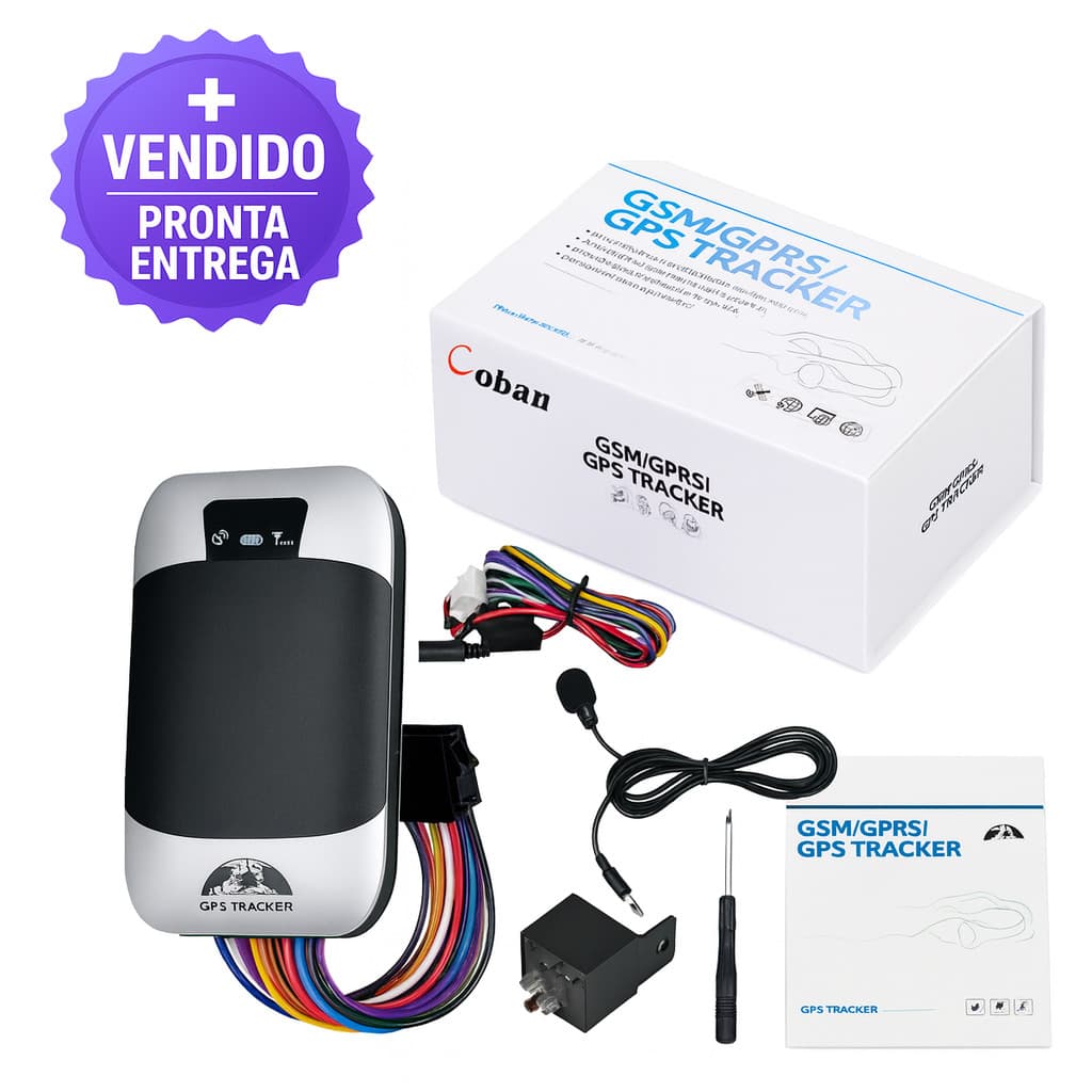Rastreador Veicular GPS GSM GPRS com Relé Microfone Monitoramento em Tempo Real para Carros