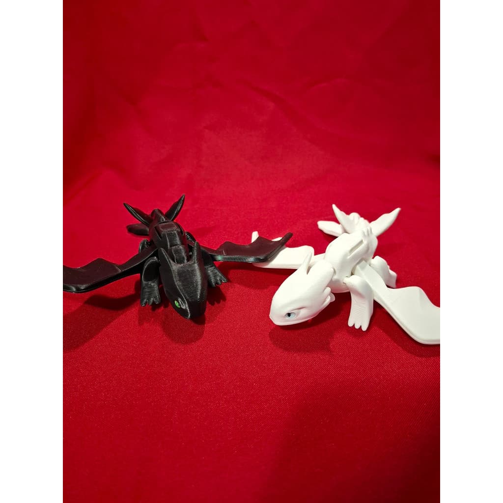 Banguela Furia da Noite Furia da Luz - Brinquedo Resistente - Decoração - Como Treinar seu Dragao