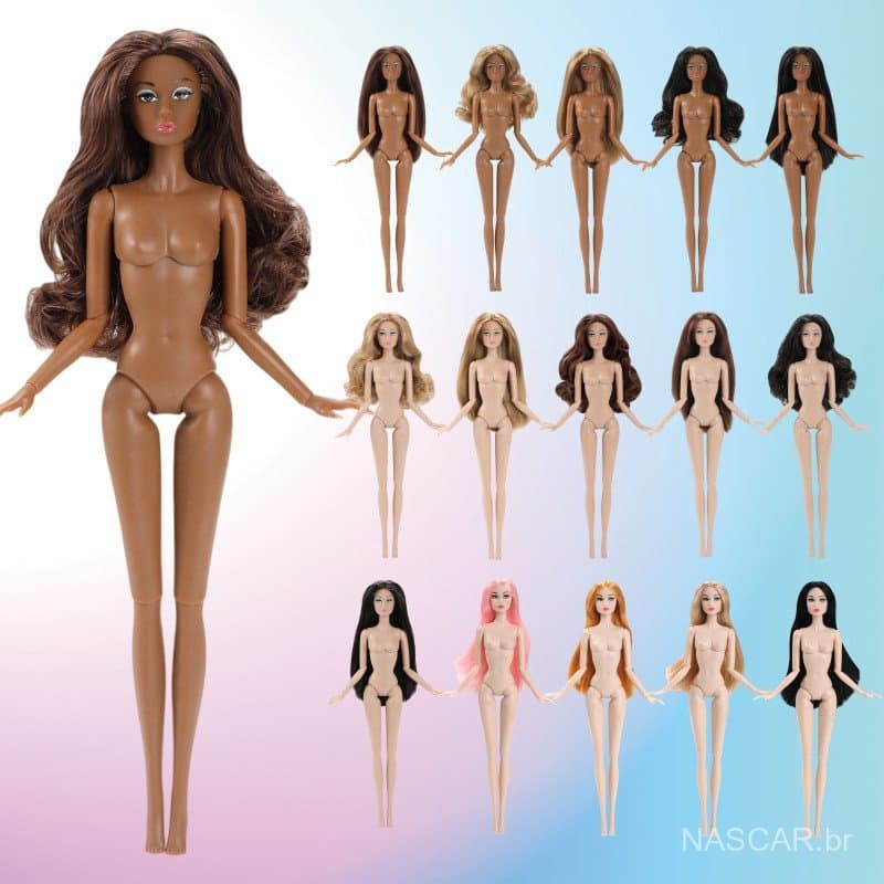 Boneca de corpo de 32cm, estilo europeu e americano, 3 tons de pele disponíveis, brinquedo para meninas