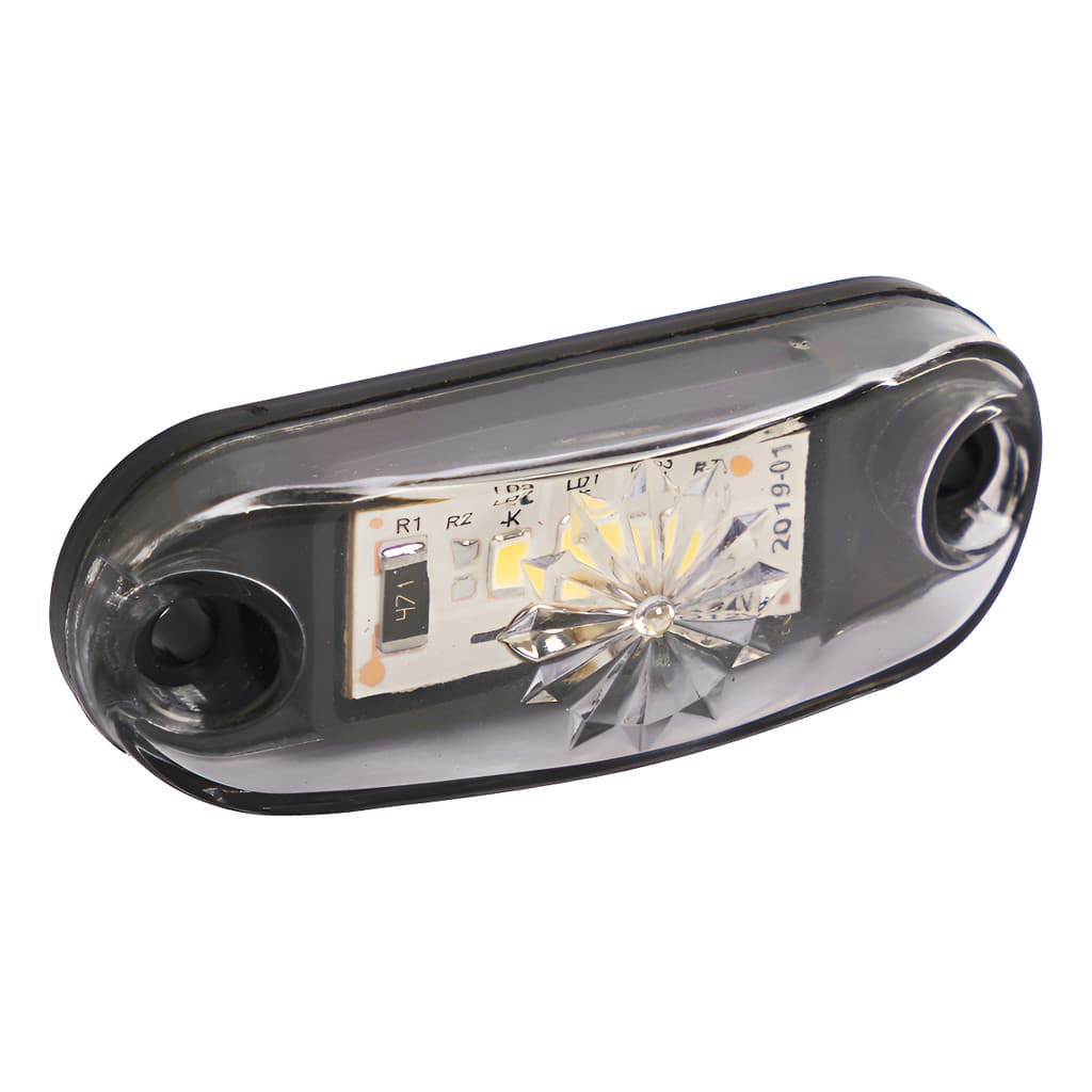 Lanterna Led Luz Interna Externa 12v 24v Carro Caminhão Van Fio Positivo E Negativo Branco Branco-frio