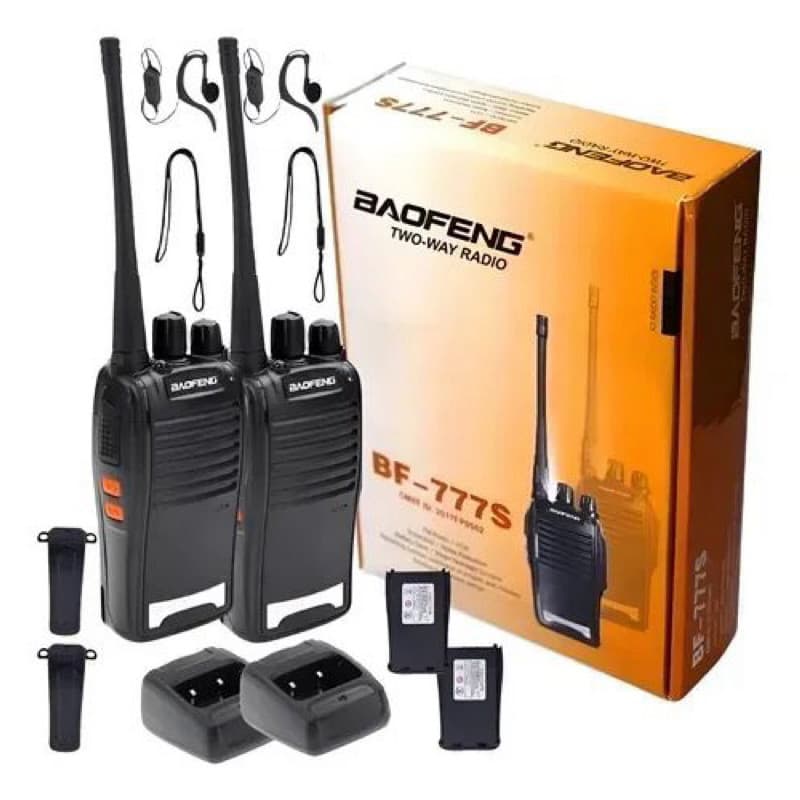 Rádio Comunicador Walk Talk 16 Canais Alcance 12 km Profissional Baofeng BF-777s (envio imediato)