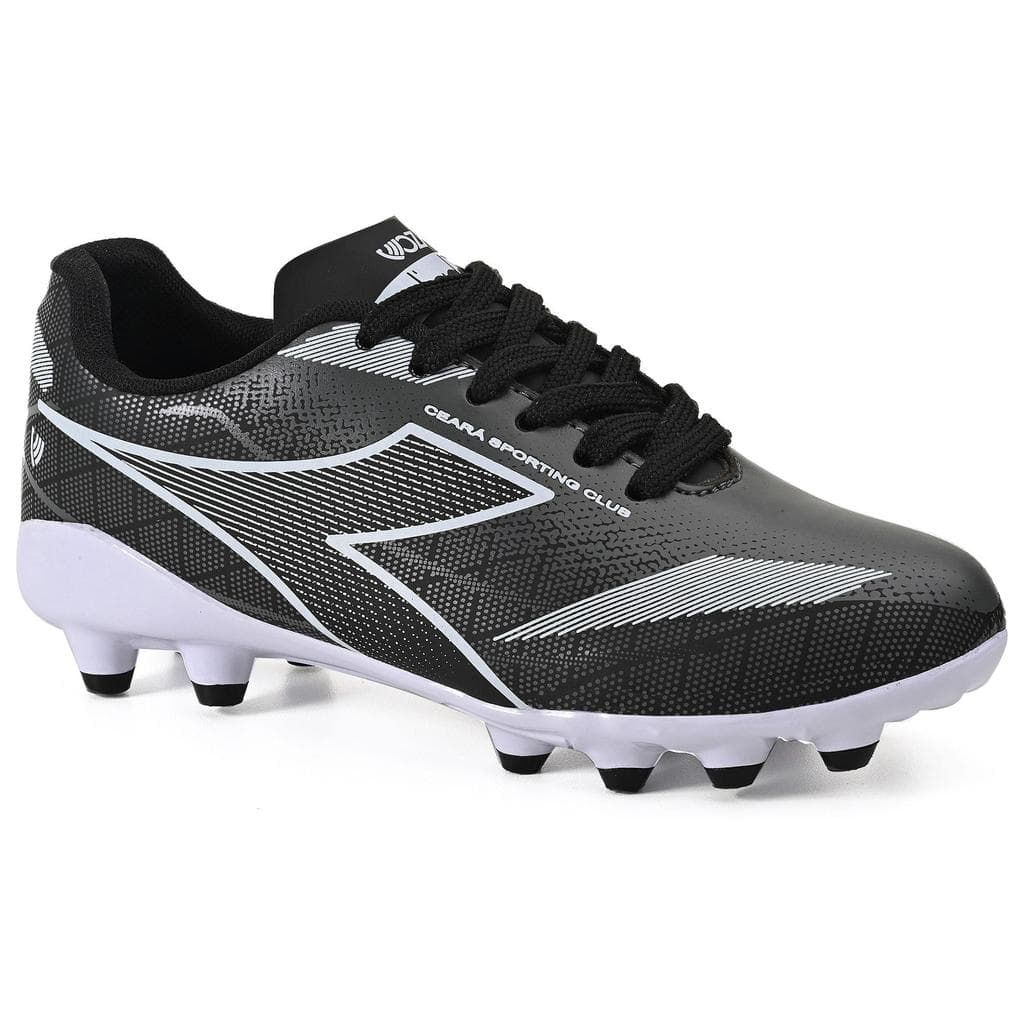 Chuteira Infantil Diadora Ceará SC Campo Preto e Branco