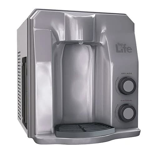 Filtro Super Água Alcalina Ionizada Gelada Flex He Top Life Prata 127V