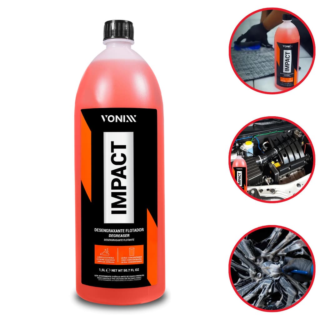 Impact Pre Lavagem 1,5l Vonixx Limpa Motor E Caixa De Roda