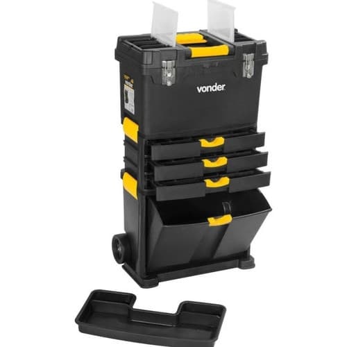 Caixa para Ferramentas CRV0500 com Rodas Gavetas e Travas Vonder