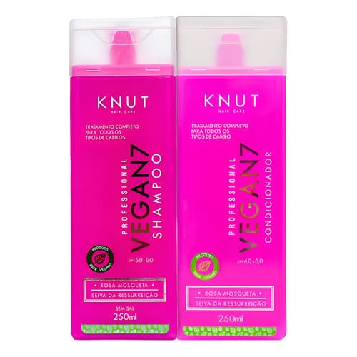 Kit Knut Vegan7 Shampoo 250ml + Condicionador 250ml
