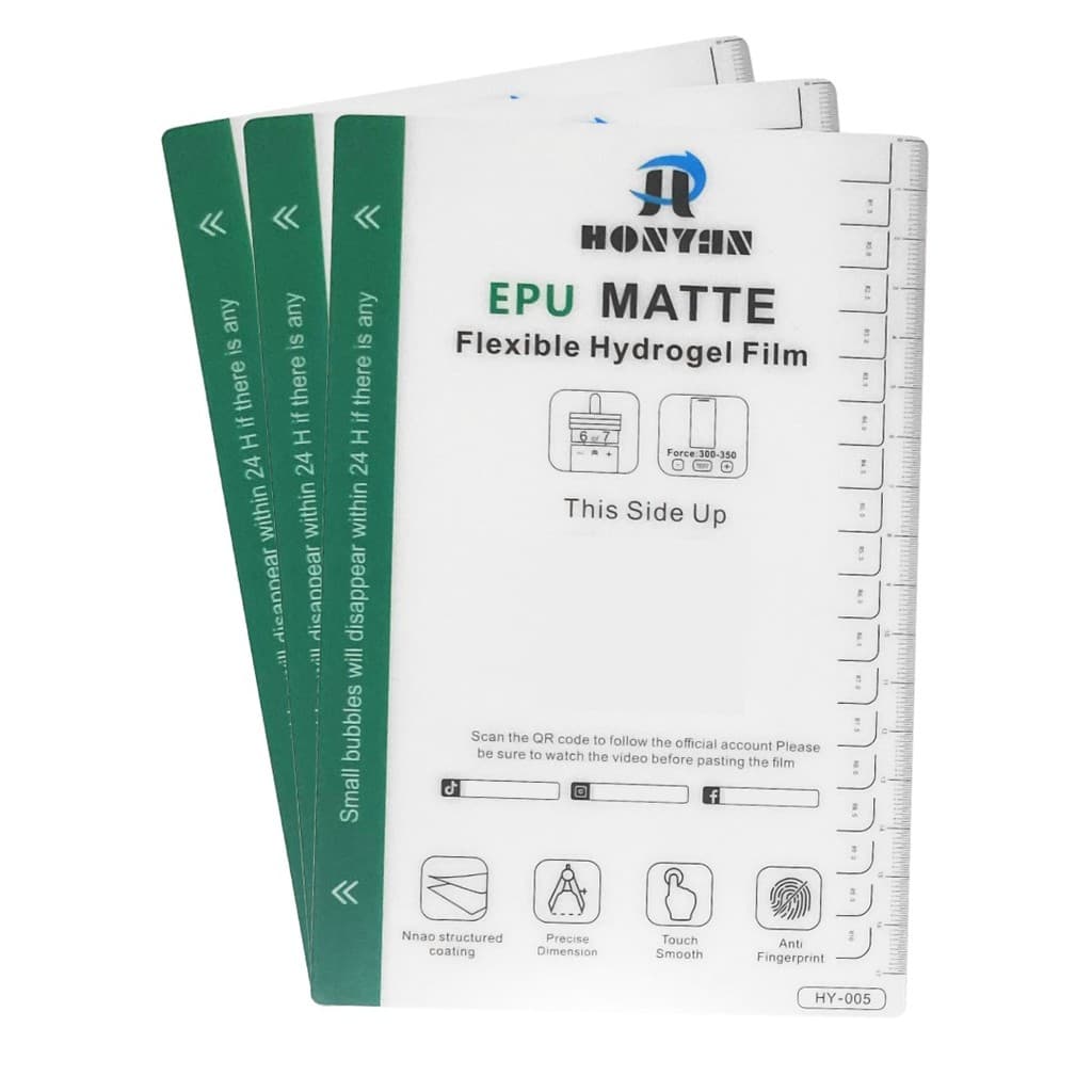 Pacote Película Hidrogel EPU Matte(ag) 50 Un P/máquina Corte
