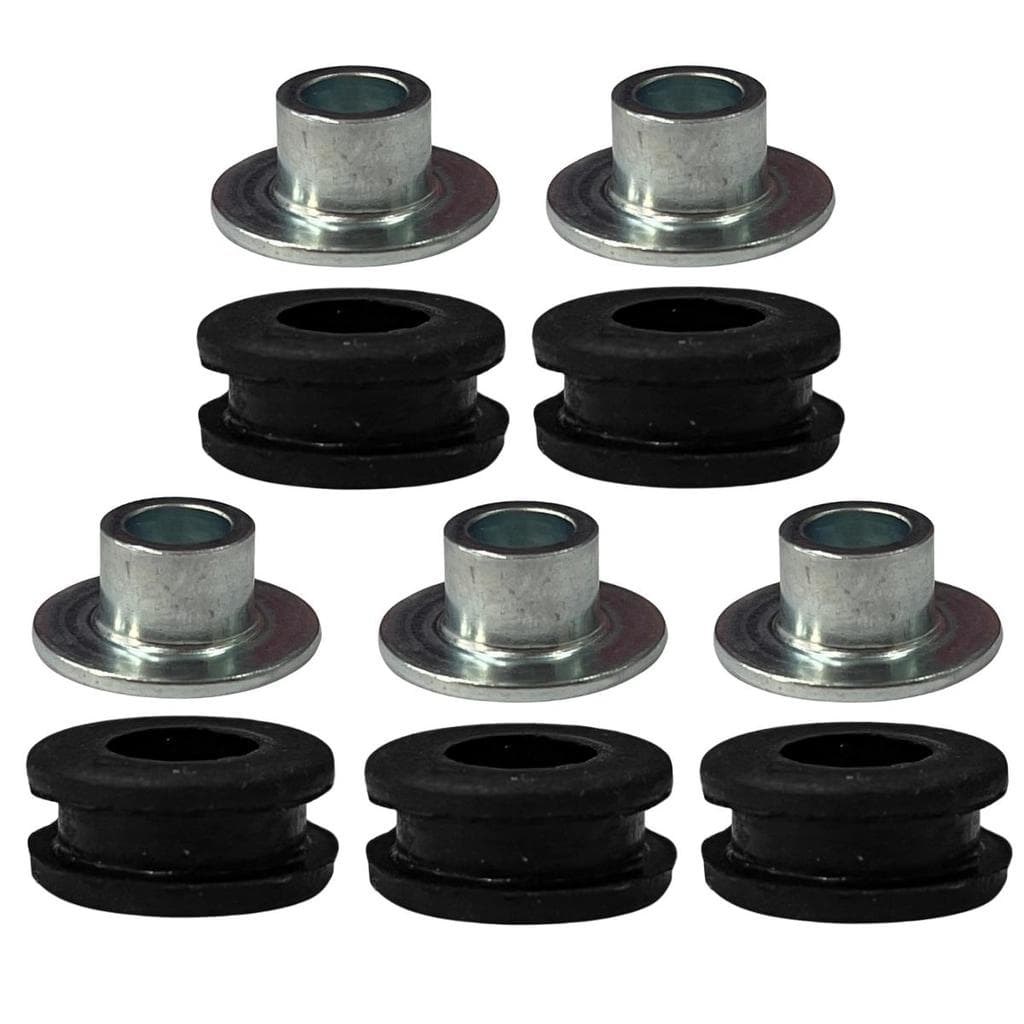 Kit 5 Borracha Ilhos Carenagem Universal Honda Yamaha Suzuki