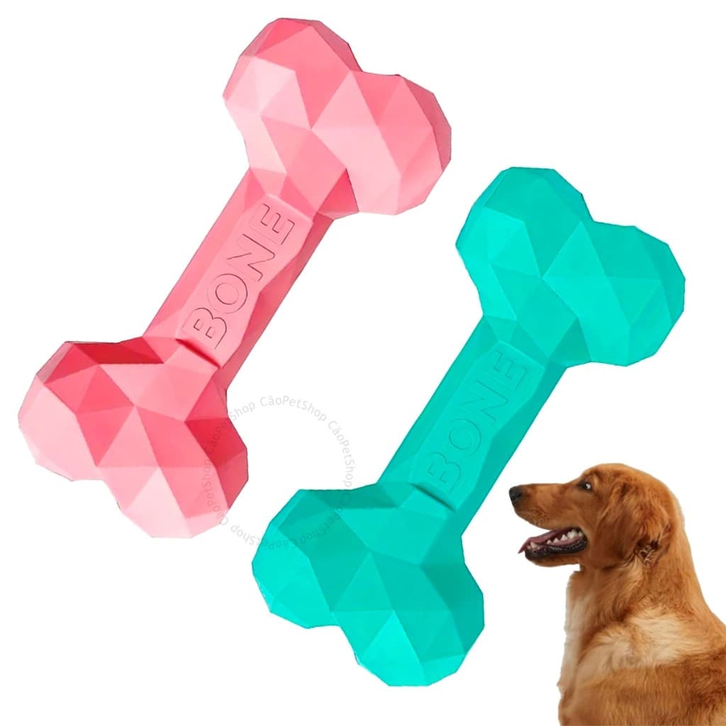 Brinquedo Para Cachorro Osso Mordedor Interativo Dental Saúde Dental Pet 16.5X8CM