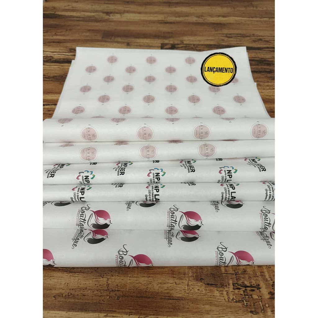 Papel de Seda Personalizado 40x60cm com sua Logo