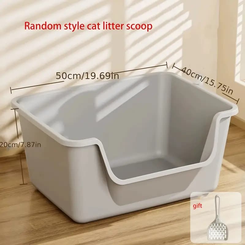 Bandeja para caixa de areia para gatos, tipo alto, tamanho grande, caixa de areia gatos grande, caixa de areia para
