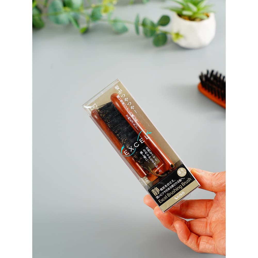 VeSS japão importado cerdas pequeno pente portátil dobrável pente portátil bolso suave pente de cabelo alisamento sem Fr