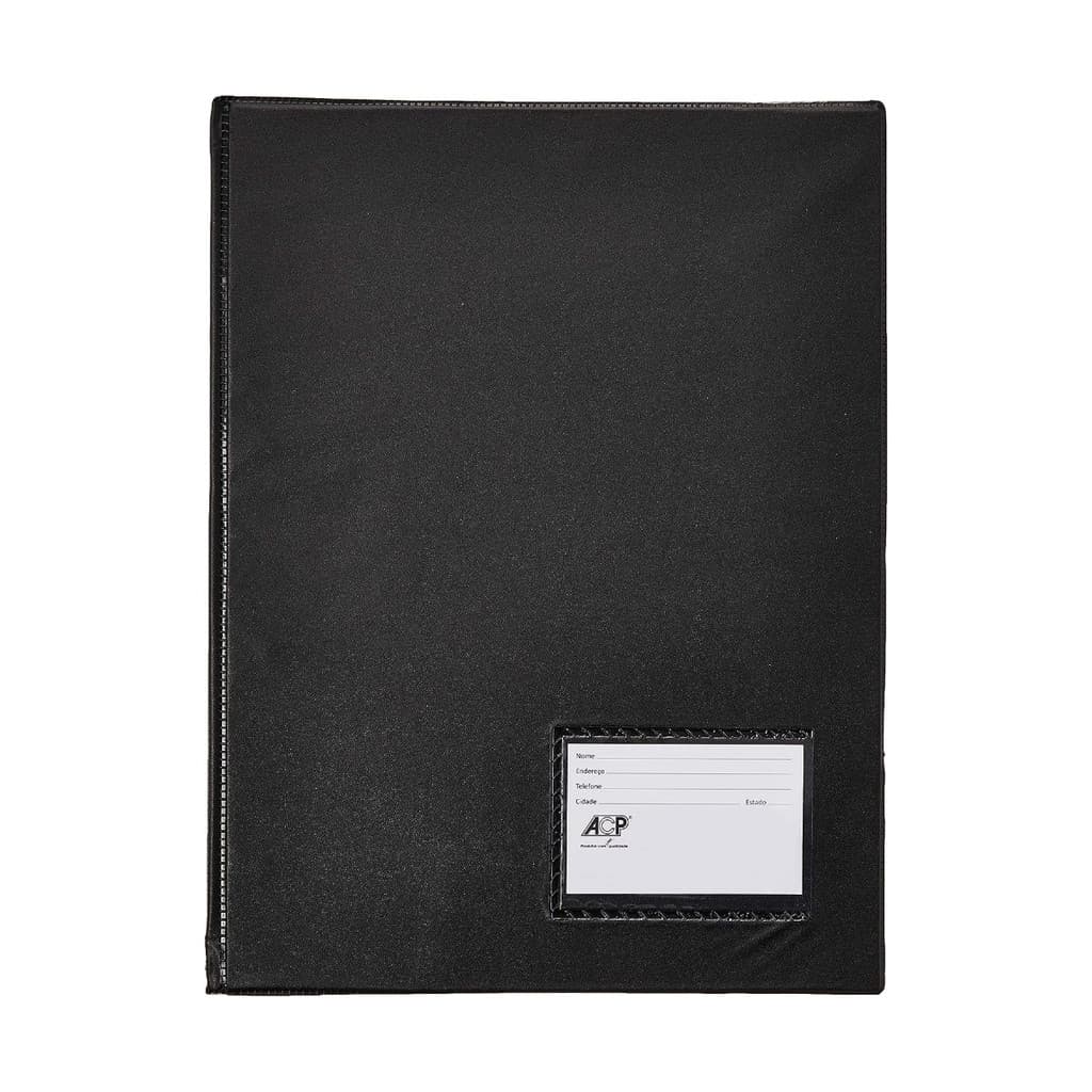 Pasta catálogo A4 com 50 envelopes 245 x 335 x 20mm