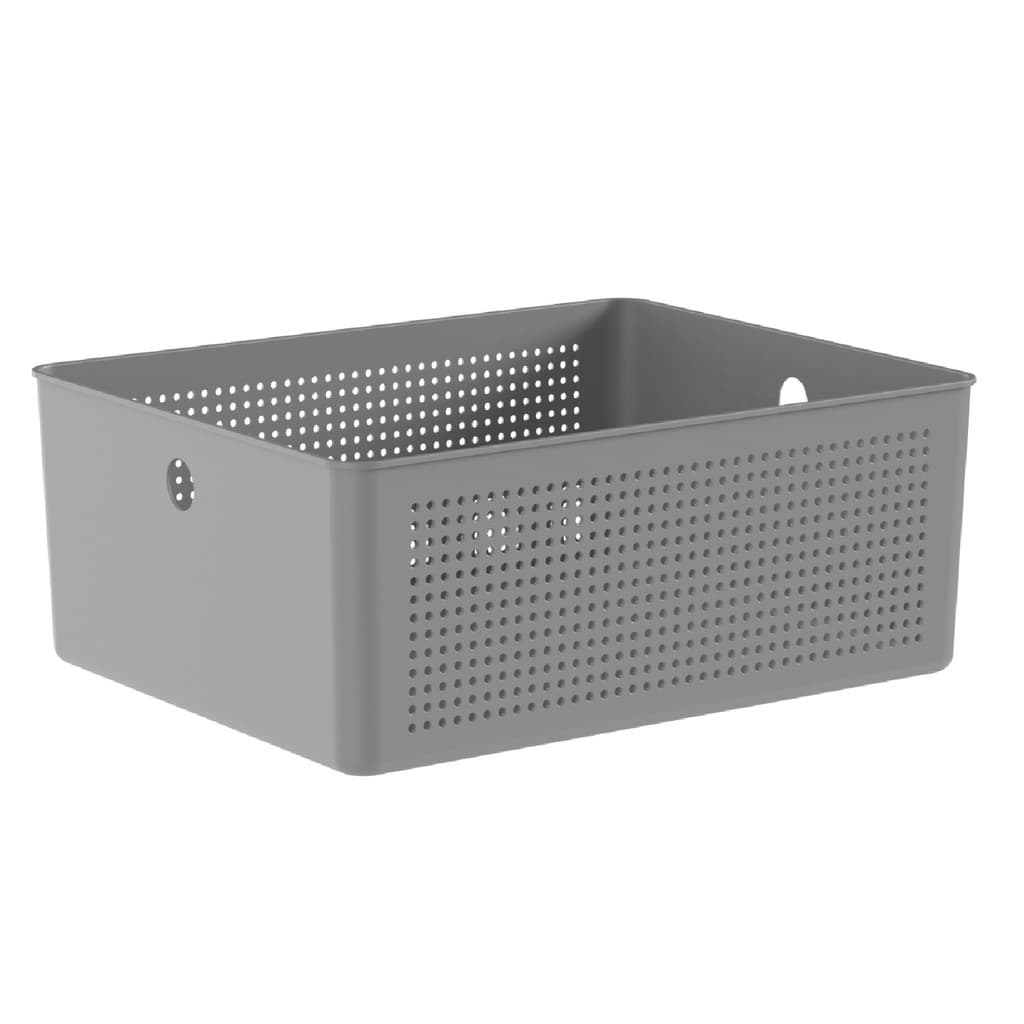 Cesto Organizador Empilhável Multiuso 34x27x13 Cozinha Lavanderia Flow OU