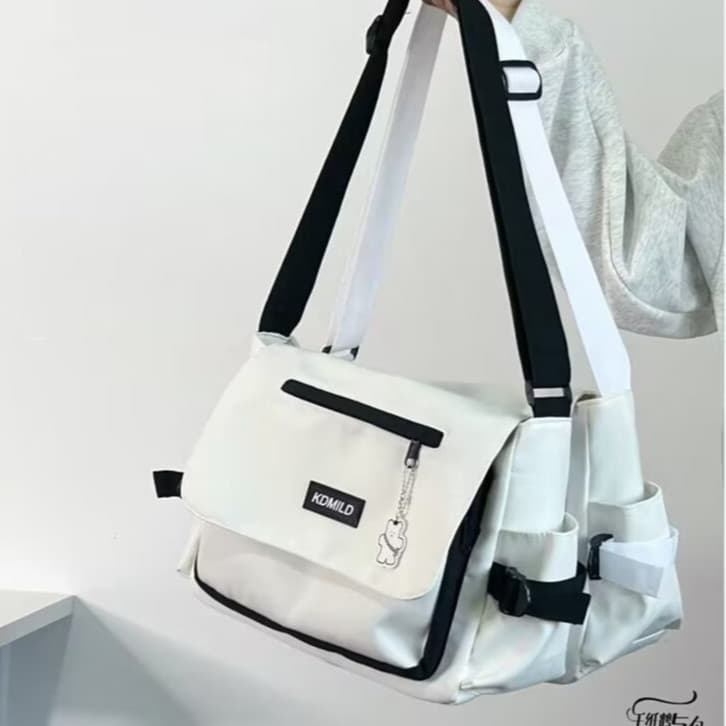Bolsa Feminina Casual de Ombro com Bolso Simples Bolsa tiracolo Bolsa de ombro para o trabalho