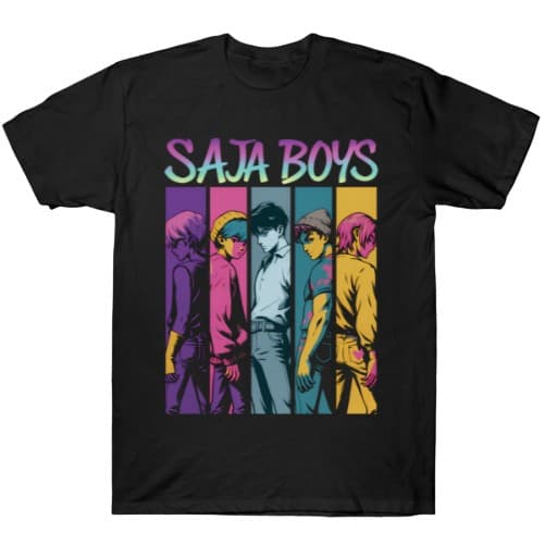 Camisa Camiseta Algodão Kpop Demon Hunters  Adulto/Infantil Lançamento  Em Algodao T-shirt Premium Postagem Rapida