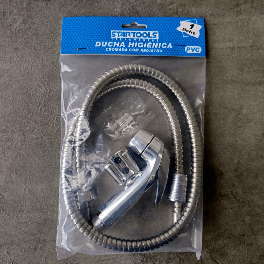 Ducha Higiênica PVC com Registro + Suporte – Kit Completo Resistente para Banheiro