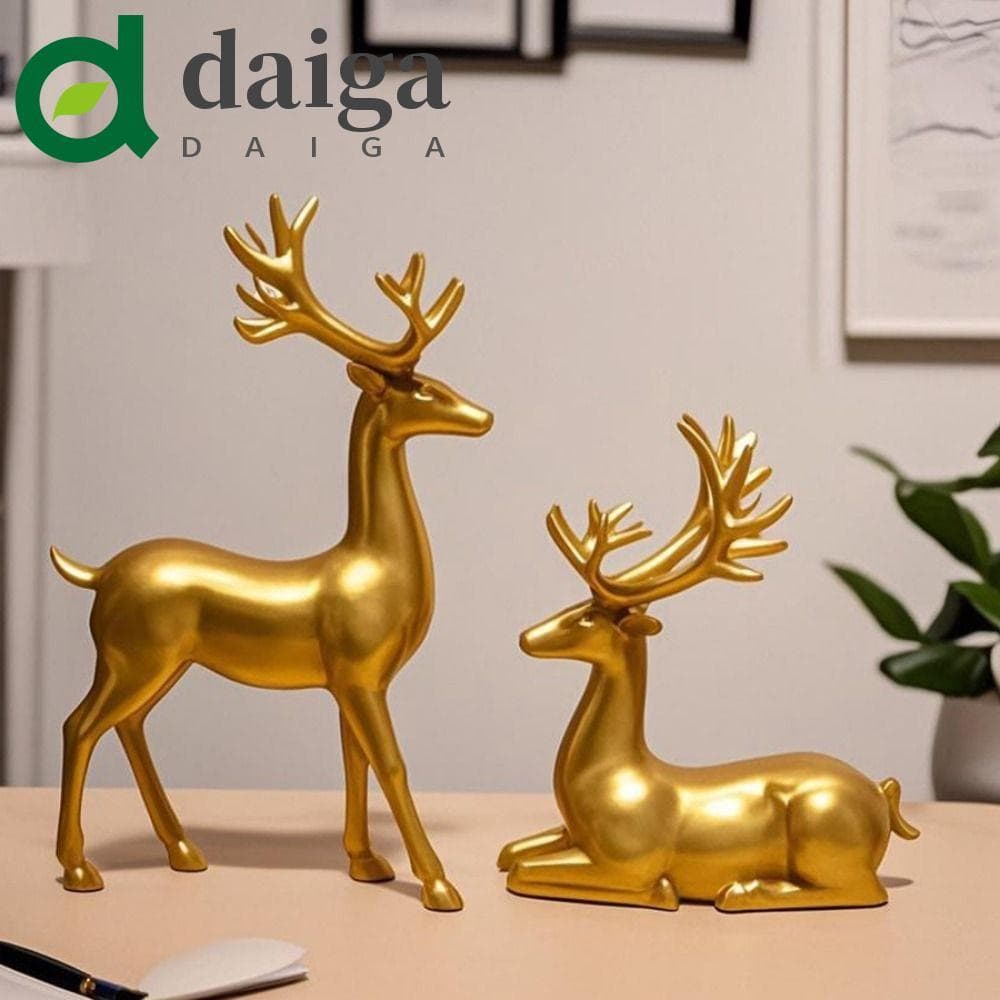 Ornamento De Mesa De Cervo DAIGA , Escultura De Rena Moderna E Fofa , Estátua De Veado De Natal Requintada Criativa Durá